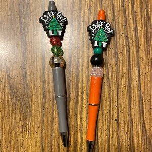 Handcrafted Let’s get Lit pen. - choose one